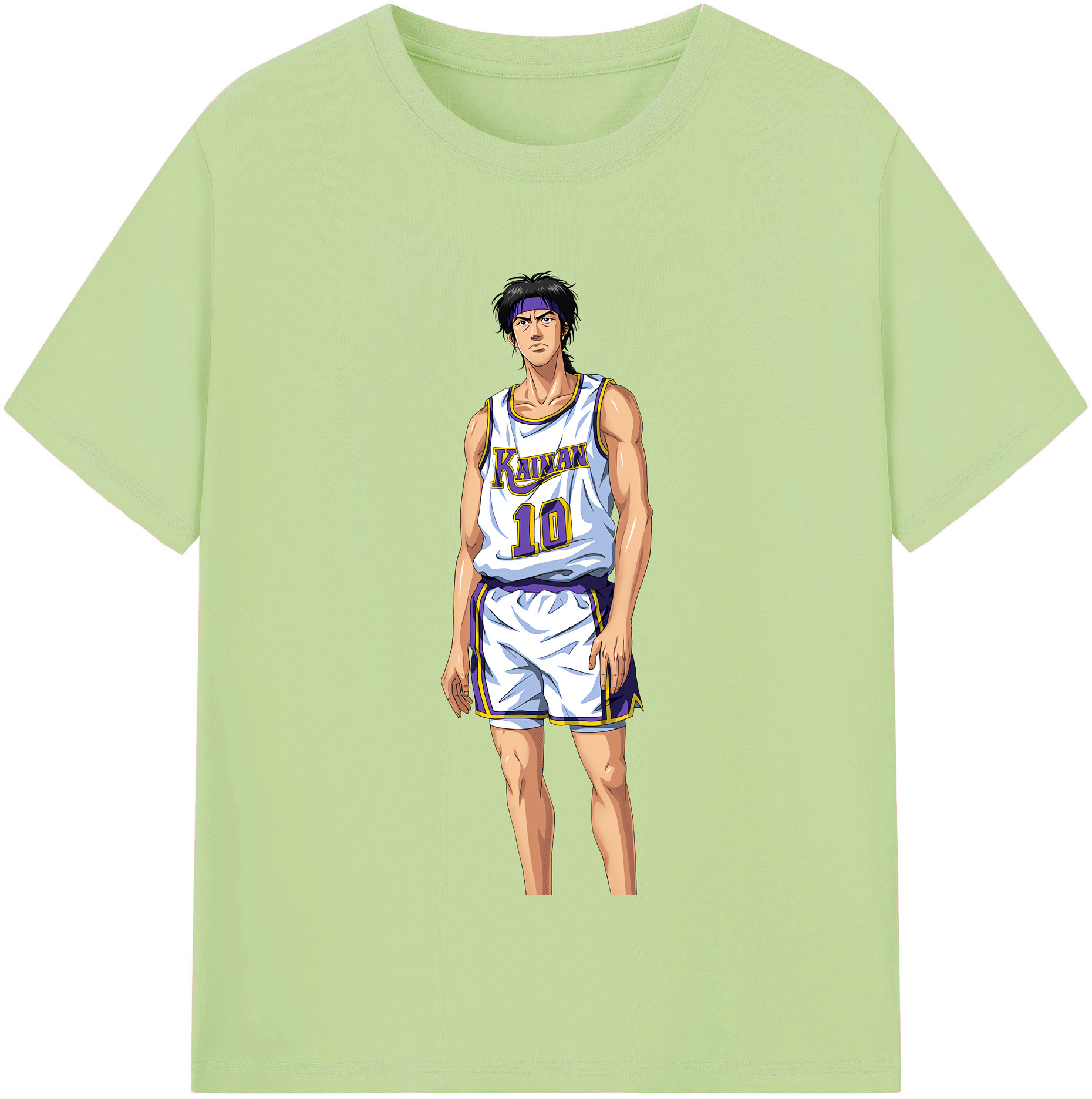 SLAM DUNK／スラムダンク 綿100％半袖Tシャツ（フロントプリント）